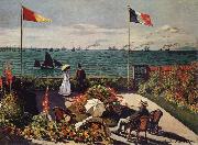 Claude Monet Terrace at Sainte oil painting reproduction